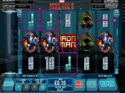 Слот по мотивам популярного фильма Iron Man 3